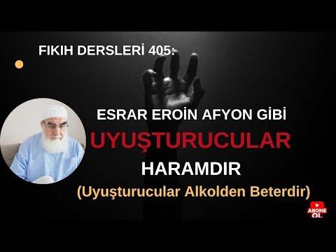 Embedded thumbnail for FIKIH DERSLERİ 405: ESRAR EROİN AFYON GİBİ UYUŞTURUCULAR HARAMDIR (Uyuşturucular Alkolden Beterdir)