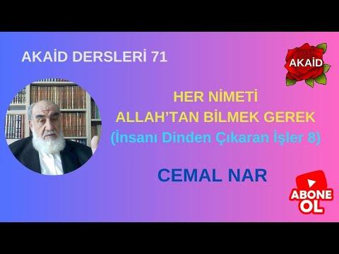 Embedded thumbnail for AKAİD DERSLERİ 72 HER NİMETİ ALLAH’TAN BİLMEK GEREK (İnsanı Dinden Çıkaran İşler 8)