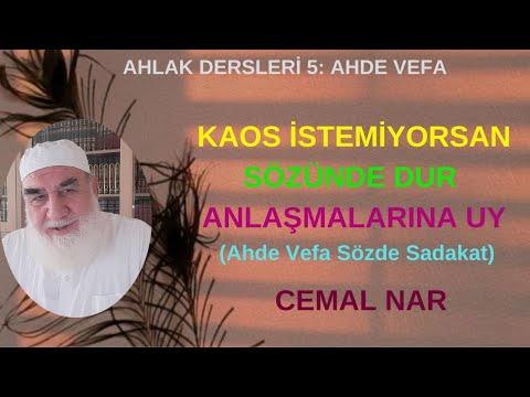 Embedded thumbnail for AHLAK DERSLERİ 5: KAOS İSTEMİYORSAN SÖZÜNDE DUR ANLAŞMALARINA UY (Ahde Vefa Sözde Sadakat)