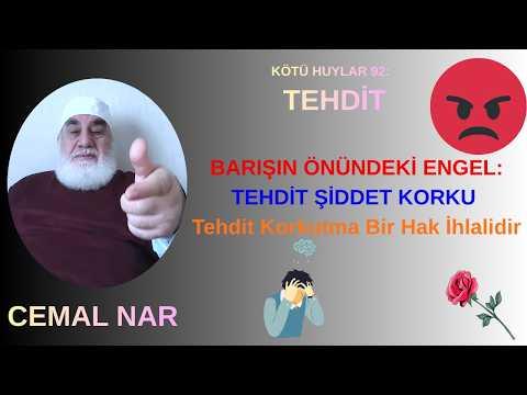 Embedded thumbnail for KÖTÜ HUYLAR 92: TEHDİT BARIŞIN ÖNÜNDEKİ ENGEL TEHDİT ŞİDDET KORKU (Tehdit Korkutma Hak İhlalidir)