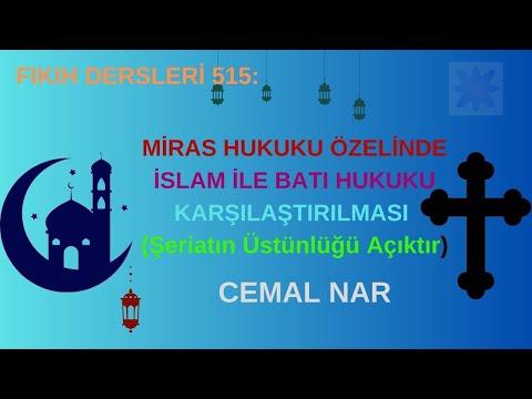 Embedded thumbnail for FIKIH DERSLERİ 515: MİRAS HUKUKUNDA  İSLAM İLE BATI HUKUKU KARŞILAŞTIRILMASI (Şeriatın Üstünlüğü)