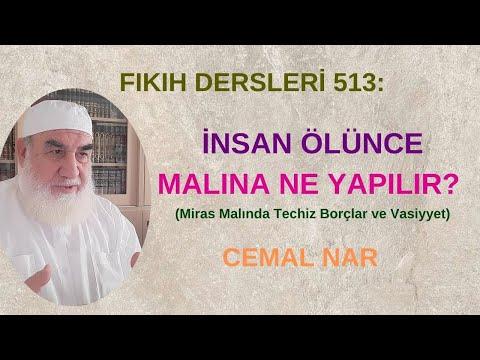 Embedded thumbnail for FIKIH DERSLERİ 513: İNSAN ÖLÜNCE MALINA NE YAPILIR (Miras Malında Techiz Borçlar ve Vasiyet)