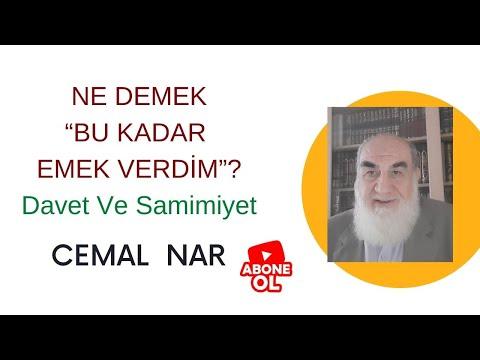 Embedded thumbnail for NE DEMEK “BU KADAR EMEK VERDİM”? (Davet Ve Samimiyet)