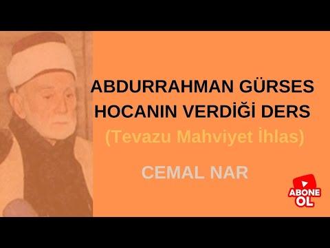 Embedded thumbnail for ABDURRAHMAN GÜRSES HOCANIN VERDİĞİ DERS (Tevazu Mahviyet İhlas)